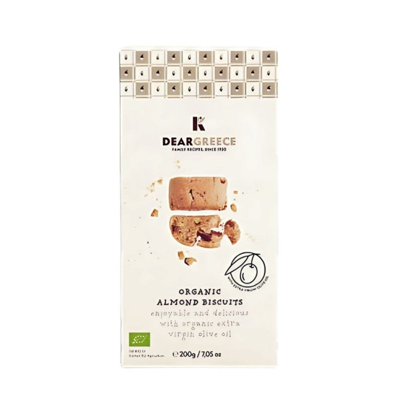 Biscuits BIO grecs aux amandes & à l’huile d’olive – 200 g 🌿🌰