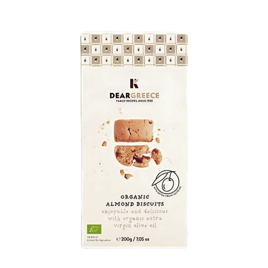 Biscuits BIO grecs aux amandes & à l’huile d’olive – 200 g 🌿🌰