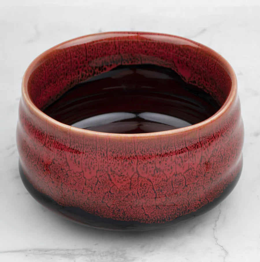 Bol Chawan traditionnel en porcelaine – Série « Érable Japonais » Kumiko Matcha