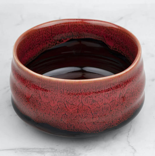 Bol Chawan traditionnel en porcelaine – Série « Érable Japonais » Kumiko Matcha