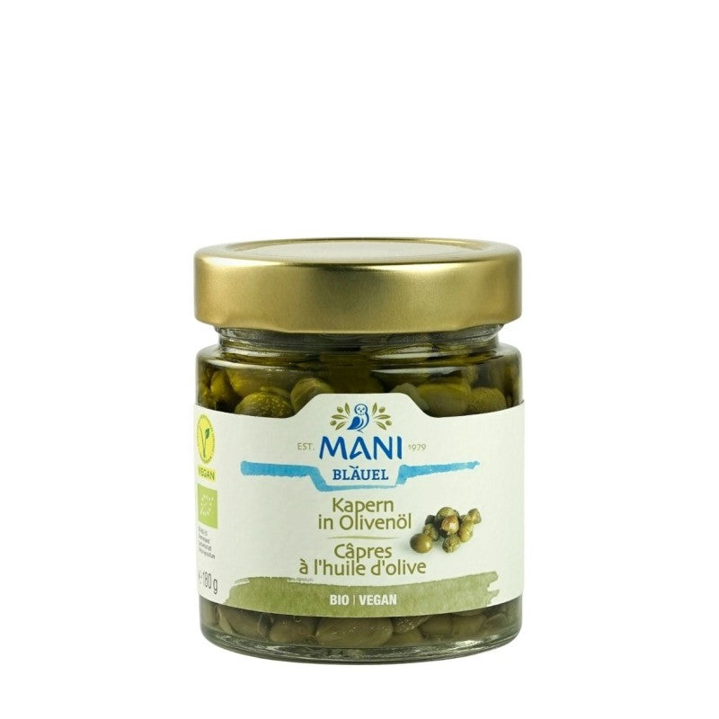 🌿 Câpres à l’Huile d’Olive BIO – 180g | Mani, Péloponnèse