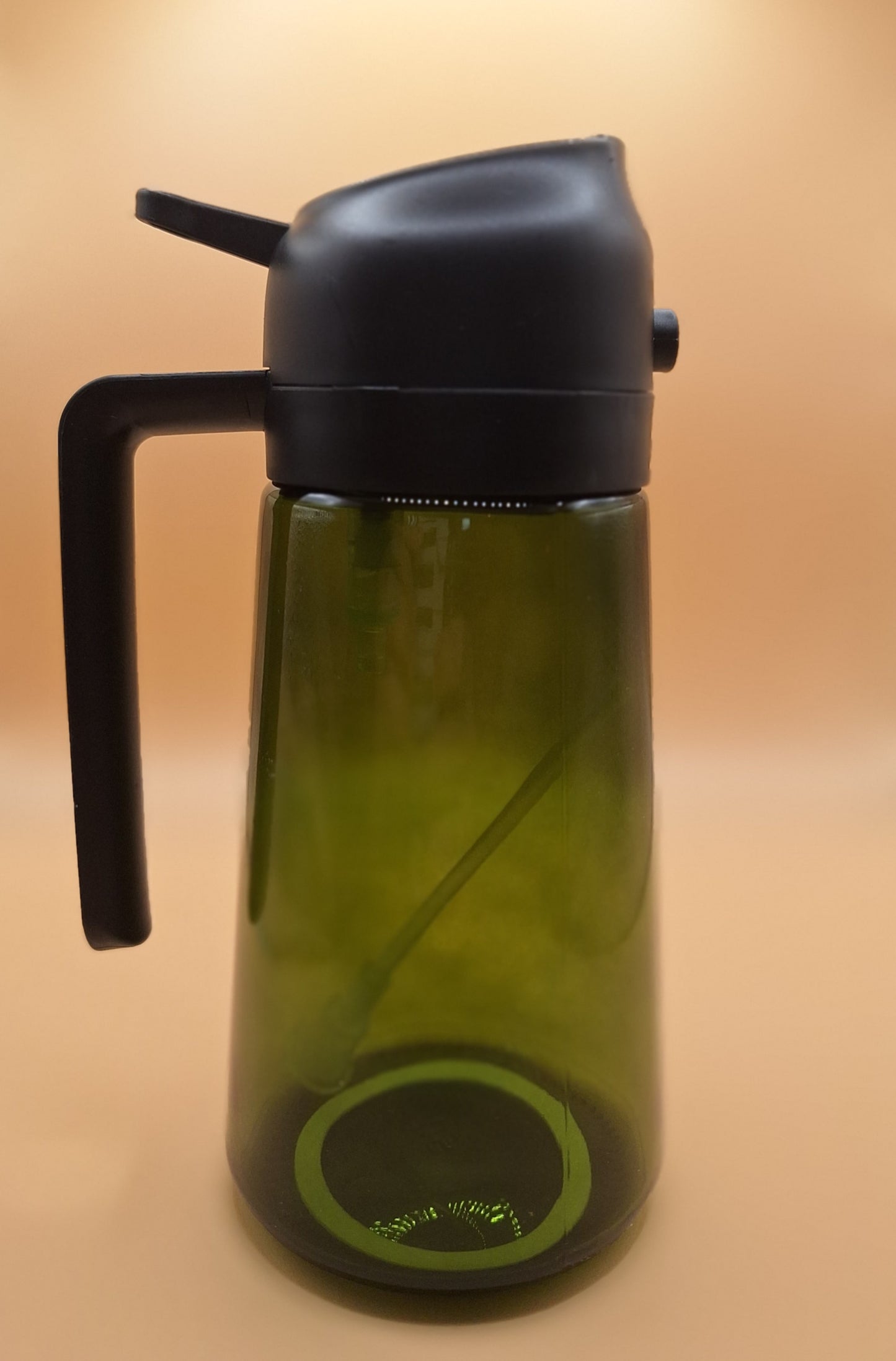 🌿 Bouteille 2-en-1 Huile d’Olive – Spray & Verseuse en Verre