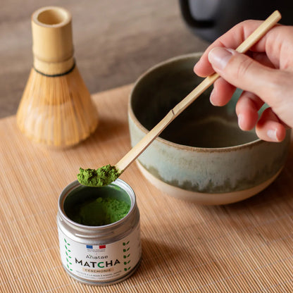 🍃✨ Chashaku Traditionnel – Cuillère en Bambou pour Matcha (Anataé) ✨🍃