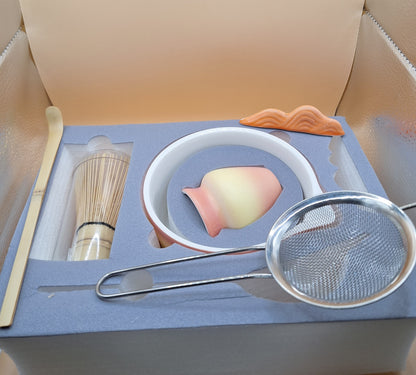 🍊✨ “Yoko no Nami” 陽光の波 – Wave of light – 7-piece matcha kit