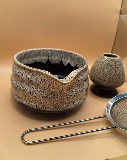 🐉🪨 Matcha Set “Kokyu no Tamago” 呼吸の卵 – The Egg of the Ancient Breath (Dragon Brother of Ryū no Tamago)