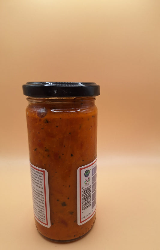 🔥 Purée BIO d’Aubergines & Poivrons Rouges de Florina – Naoumidis – 245g (avec les célèbres poivrons Florinis, les plus réputés de Grèce)