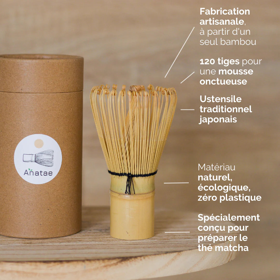 🍃✨ Fouet Chasen Traditionnel – L’outil indispensable du matcha ✨🍃 Anataé