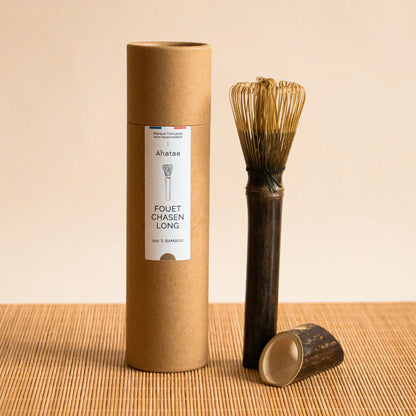 🌿✨ Fouet Chasen Long en Bambou – Manche Brun | Anataé ✨🌿