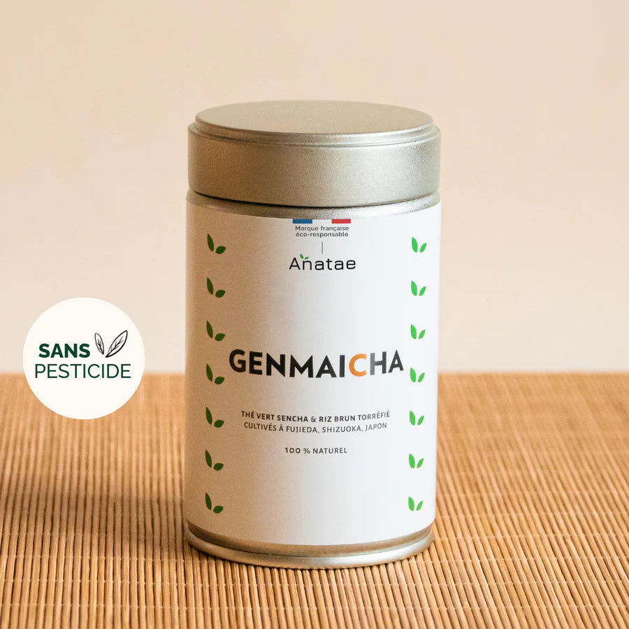 🌾 Thé Genmaicha Japonais – Anataé · Le thé “pop-corn” doux & réconfortant du Japon 🍃 90g