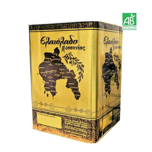 Huile d’olive vierge extra BIO Kanakis – AOP Kalamata – 16 L