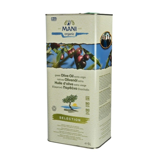 Huile d’olive vierge Extra BIO Mani – Bidon 5 L - Péloponnèse