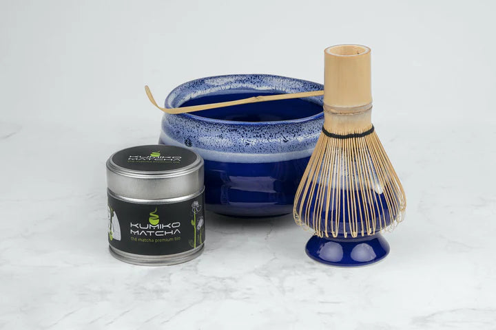 🍃✨ Bol à matcha chawan traditionnel en Porcelaine  – Série “Écume” - Kumiko Matcha - Édition limitée