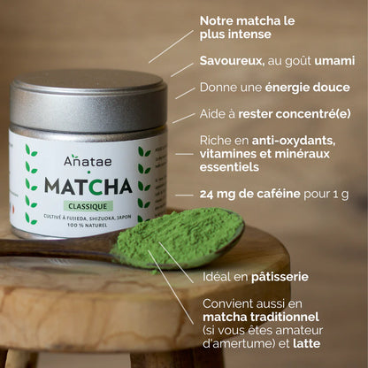 🌱✨ Thé Matcha Classique Bio – Anataé | Origine Fujieda (Shizuoka, Japon) ✨🌱