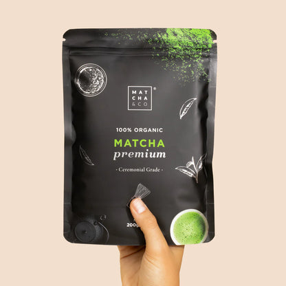 🌱 Thé Matcha Cérémonial Premium – Poudre de Thé Vert 100% Biologique – Matcha & Co