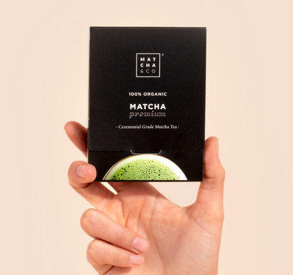 🍵 Matcha Cérémonial Premium To Go – 18 dosettes nomades | Matcha & Co - 100% Bio
