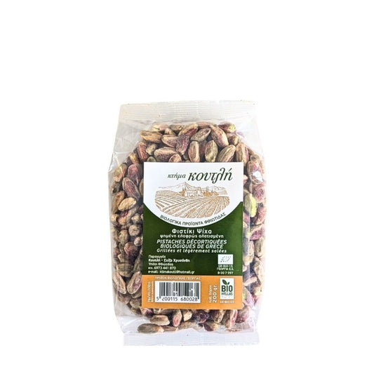 🌿 Pistaches grecques décortiquées 100% Bio grillées & salées – Terroir de Fthiotide 🇬🇷 200gr