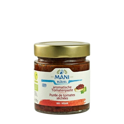 🍅 Purée de Tomates Séchées BIO – 180g | Mani, Péloponnèse