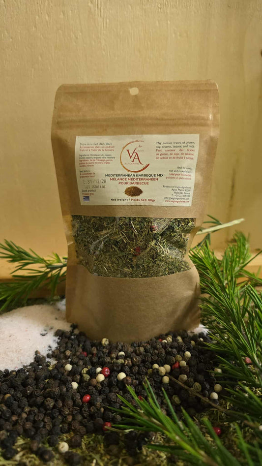 🔥  Mélange Méditerranéen grec pour Grillades - Certifié  Premium AAA 80gr