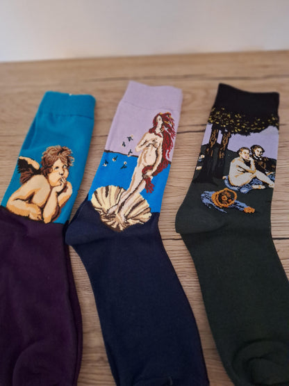 Pairs of your choice of warm artistic and creative socks 🎨