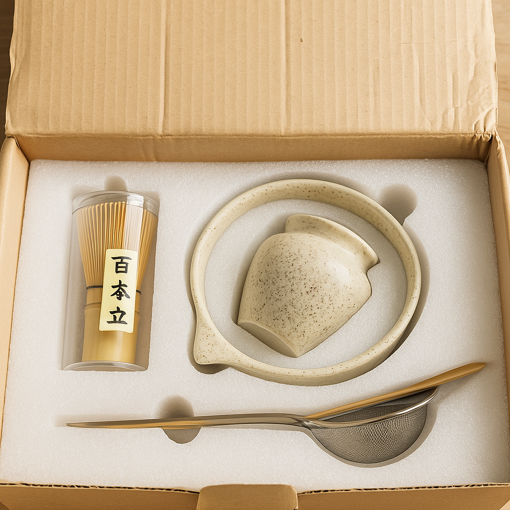 🍃 Kit Matcha “Nagomi - "和み" – Vanille de Madagascar” 🌸
5 pièces en céramique