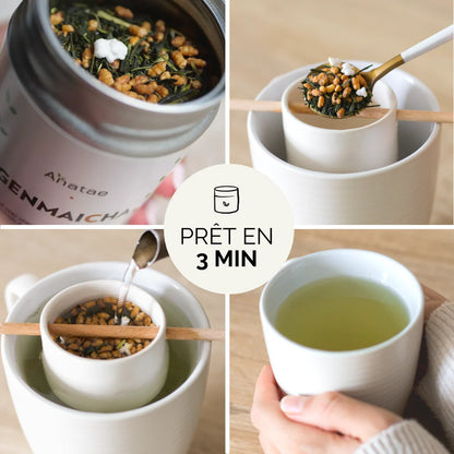 🌾 Thé Genmaicha Japonais – Anataé · Le thé “pop-corn” doux & réconfortant du Japon 🍃 90g