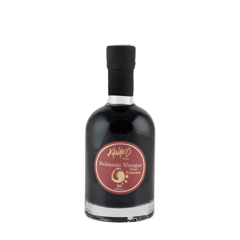 🍇 Vinaigre Balsamique 4 Ans d’Âge – 200 ml Vieilli en fûts de chêne • Raisins 100% grecs • Intensité & finesse